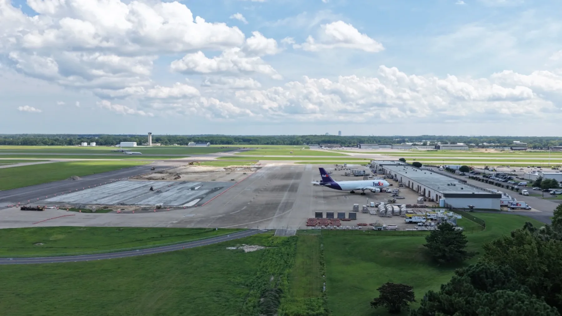 Airport and airfield development aerial documentation
