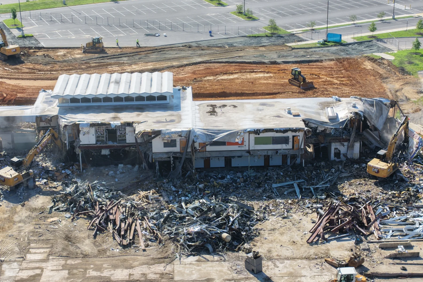 School demolition and redevelopment progress
