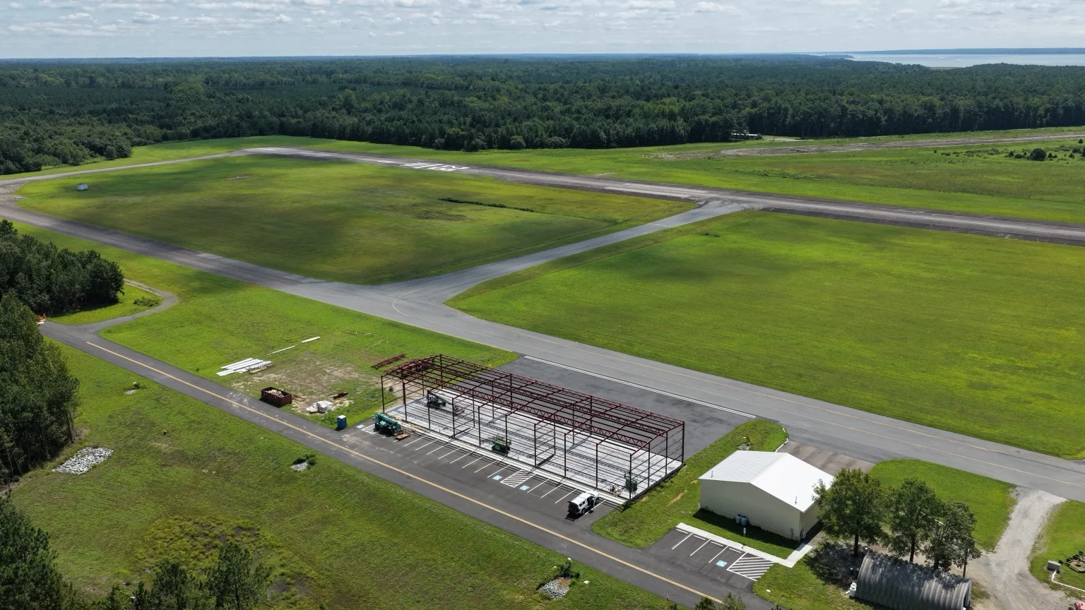 Middle Peninsula Regional Airport aerial documentation