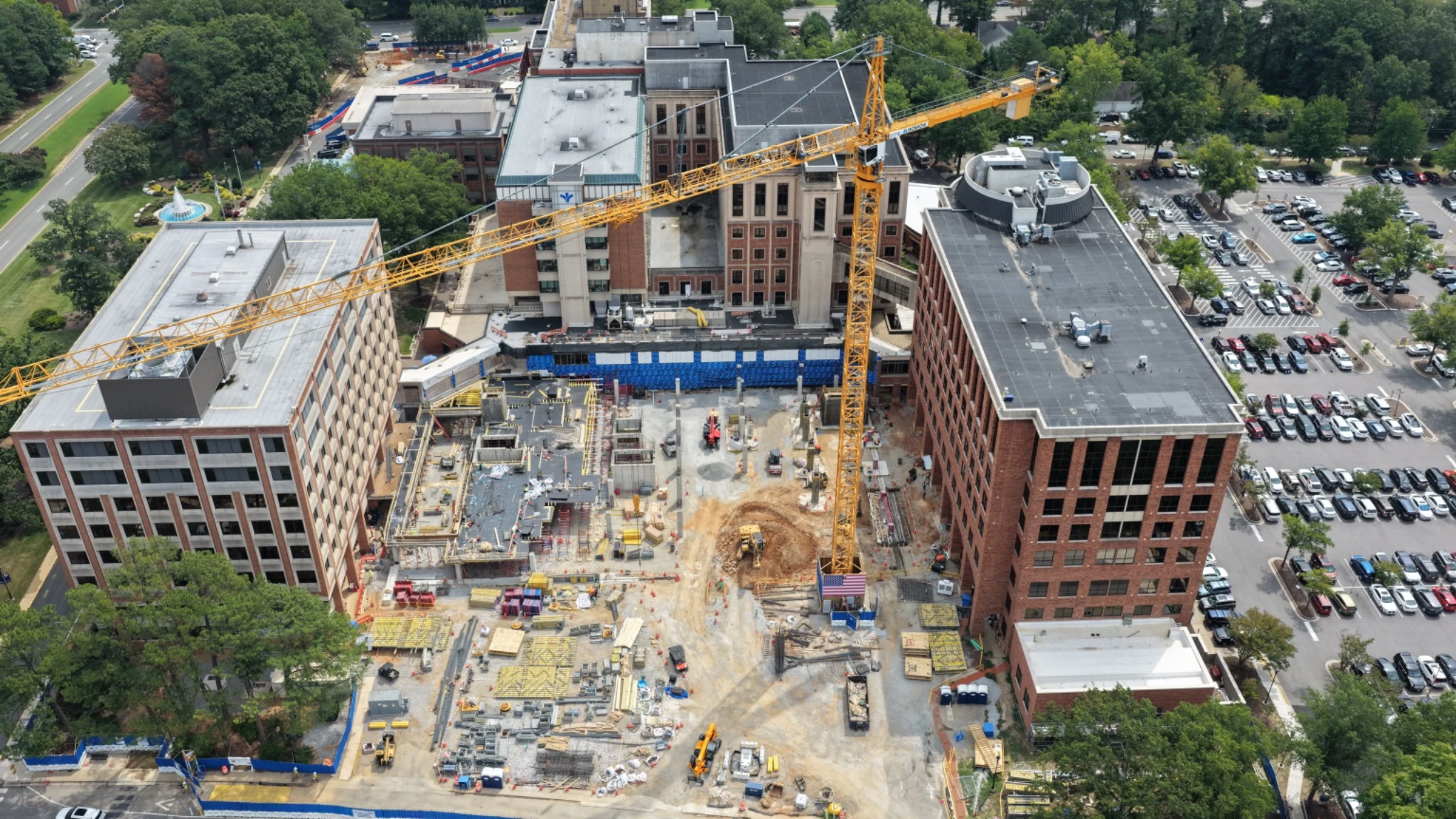 Bon Secours St. Mary's Hospital — High-Altitude Site Progress
