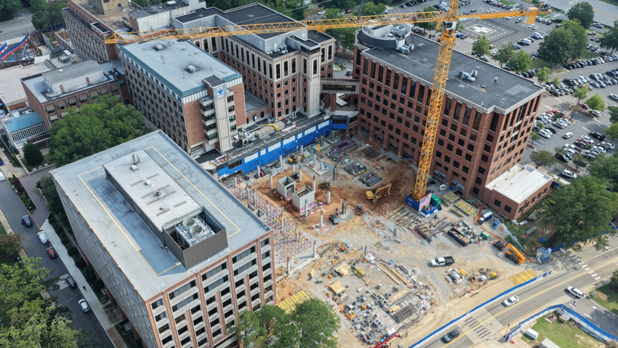 Bon Secours St. Mary's Hospital — Left-Angle Construction Footprint