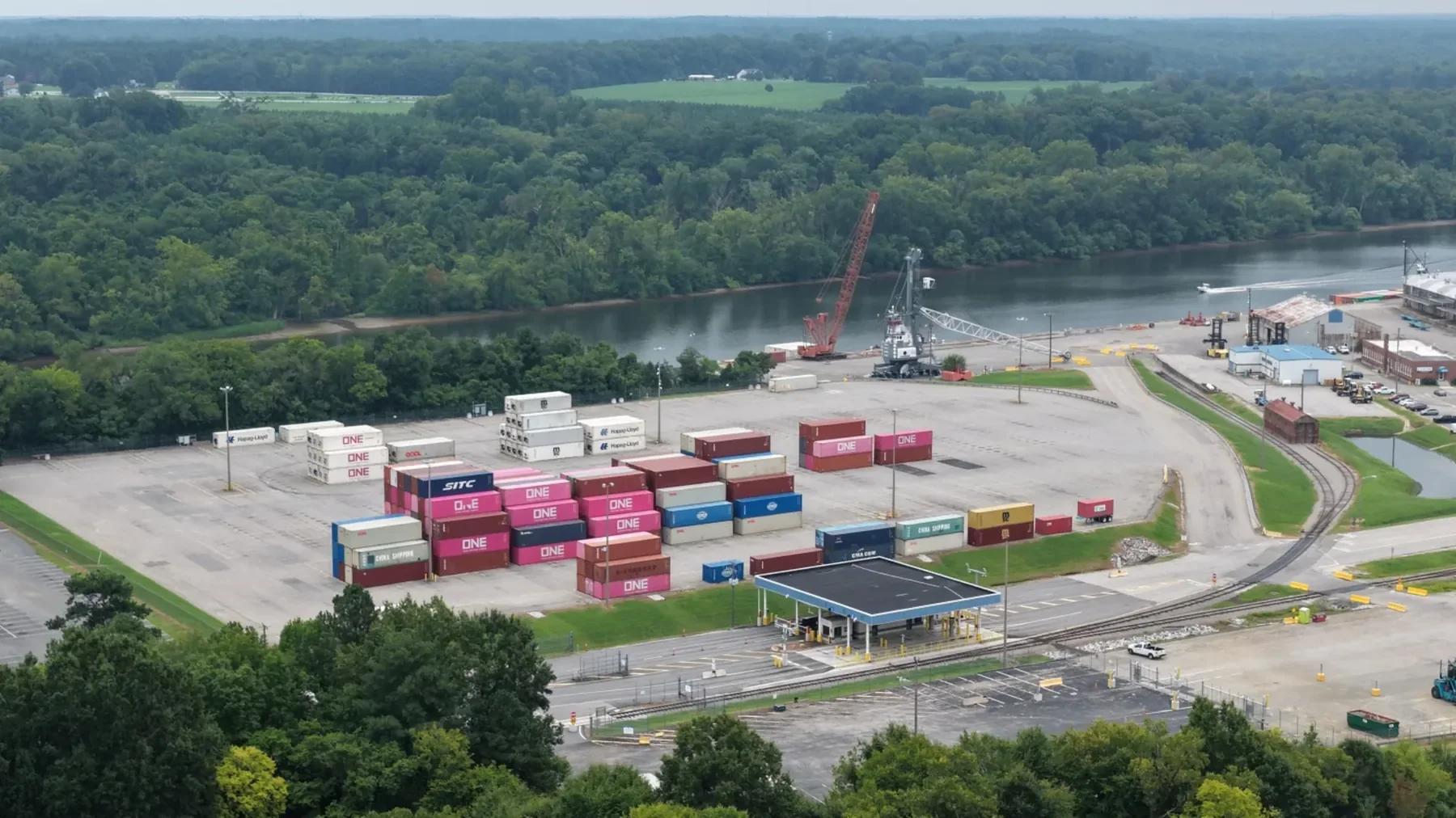 Maritime terminal aerial documentation